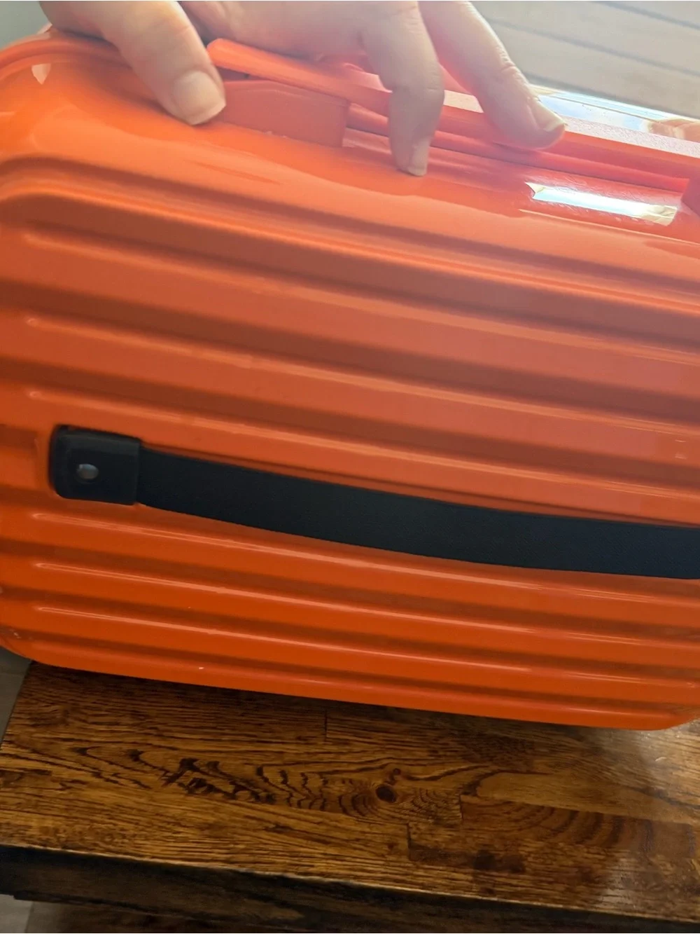 Orange Travel Cosmetic Case ✈️🧴NWOT